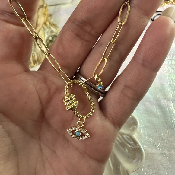 New gold plated evil eye bracelet - Picture 4 of 4